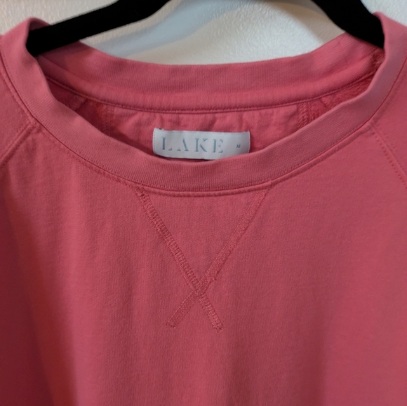 LAKE Pink Pajama Sweater Top with 3/4 Sleeves - Picture 6 of 13